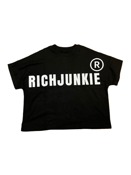 BLACK "Rated R" RICHJUNKIE TEE