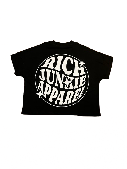 BLACK "Rated R" RICHJUNKIE TEE