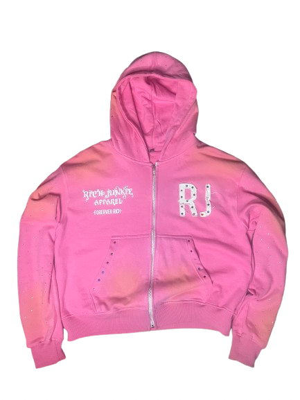 Distressed "RJ" Zipup